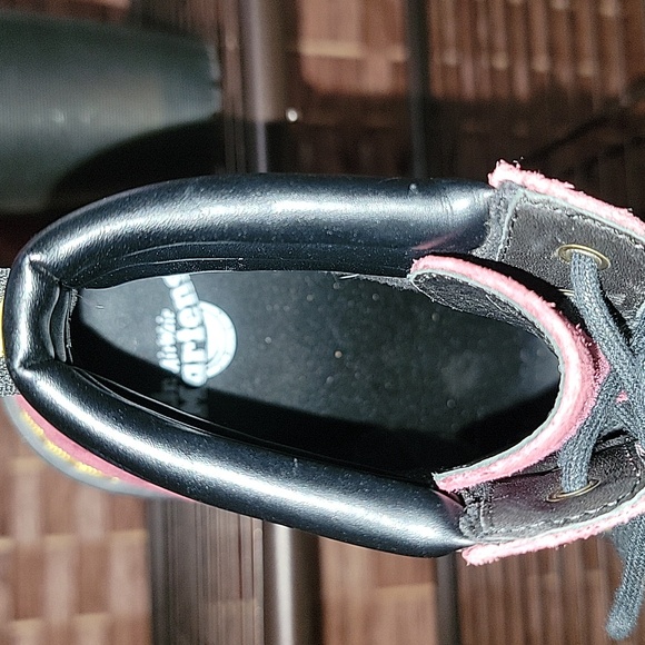 Dr. Martens Persephone Soft Buck Wine High Heel Ankle Boot - Picture 7 of 12